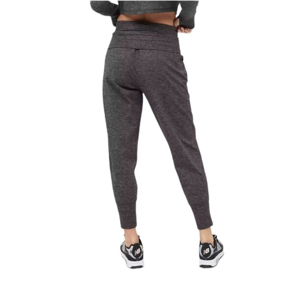 NWT OFFLINE By Aerie The Hugger Jogger Bottom in Speckled charcoal Size S short - Picture 2 of 8
